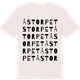 Vintage White t-shirt med Åstorpet ordlek t-shirt
