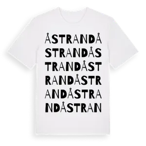 Åstrand ordlek t-shirt – ekologisk bomull t-shirt från Pinshirt