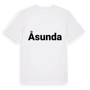 Åsunda fetstil t-shirt – ekologisk bomull t-shirt från PinShirt