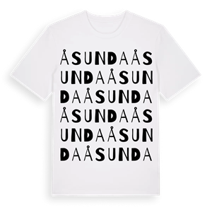 Åsunda ordlek t-shirt – ekologisk bomull t-shirt från PinShirt