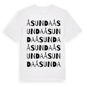 Åsunda ordlek t-shirt – ekologisk bomull t-shirt från Pinshirt