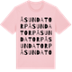 Pink Cotton t-shirt med Åsundatorp ordlek t-shirt