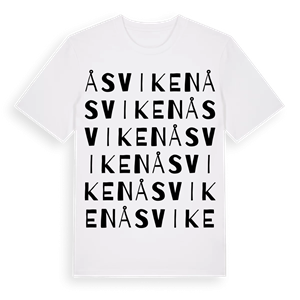 Åsviken ordlek t-shirt – ekologisk bomull t-shirt från PinShirt