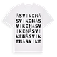 White t-shirt med Åsviken ordlek t-shirt