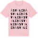 Pink Cotton t-shirt med Åsviken ordlek t-shirt