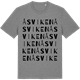 Mid Heather Gray t-shirt med Åsviken ordlek t-shirt
