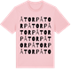 Pink Cotton t-shirt med Åtorp ordlek t-shirt