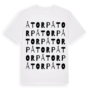 Åtorp ordlek t-shirt – ekologisk bomull t-shirt från PinShirt