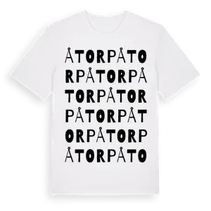 Åtorp ordlek t-shirt – ekologisk bomull t-shirt från Pinshirt