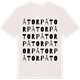 Vintage White t-shirt med Åtorp ordlek t-shirt