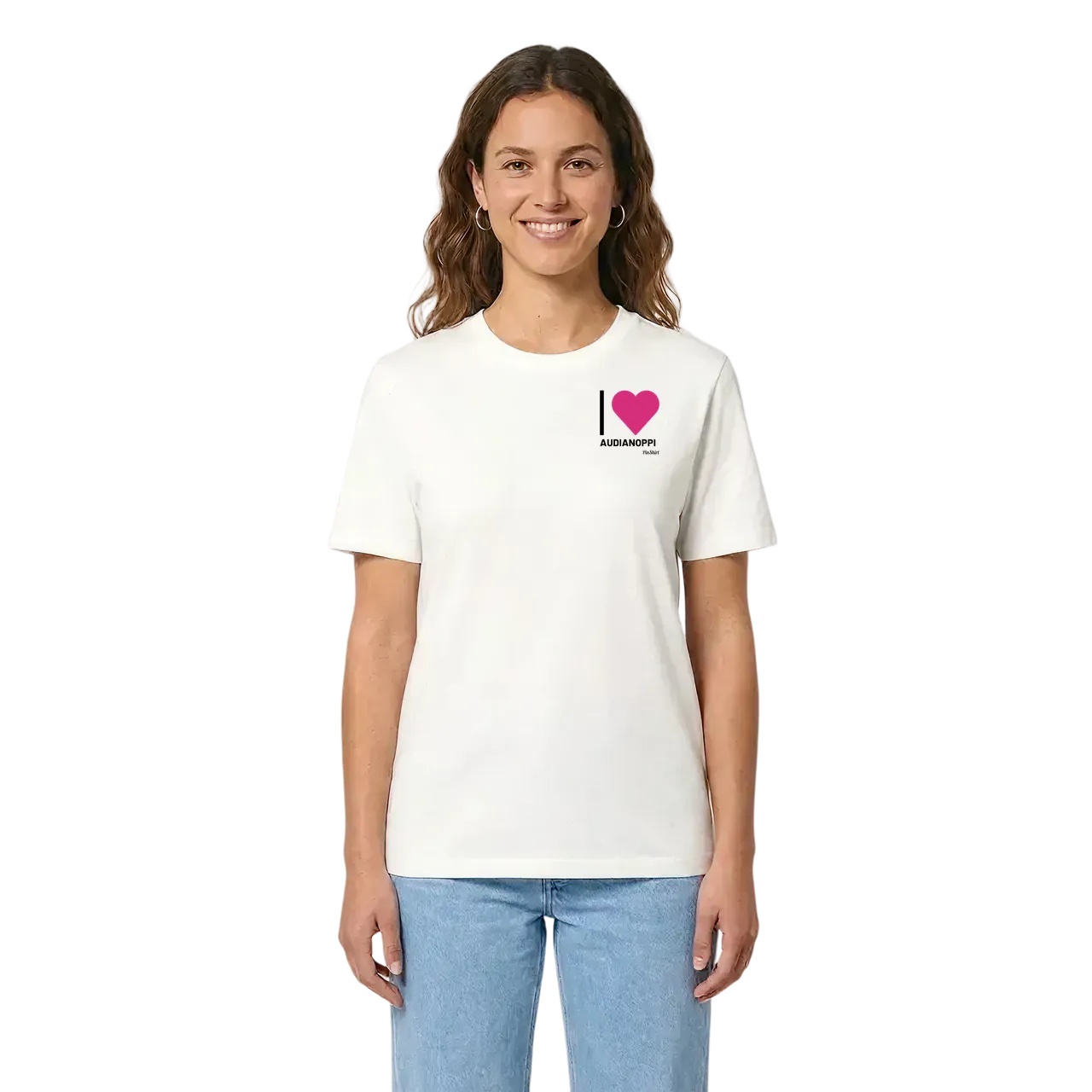 Jag älskar Audianoppi t-shirt litet tryck i miljö