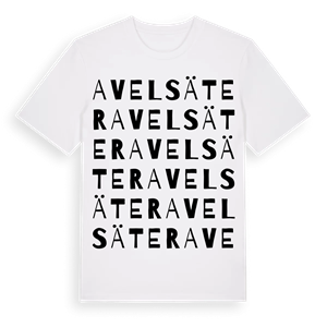 Avelsäter ordlek t-shirt – ekologisk bomull t-shirt från PinShirt