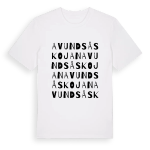 Avundsåskojan ordlek t-shirt – ekologisk bomull t-shirt från PinShirt