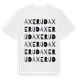 White t-shirt med Axerud ordlek t-shirt