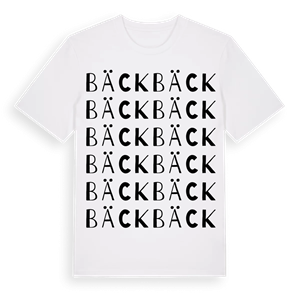 Bäck ordlek t-shirt – ekologisk bomull t-shirt från PinShirt
