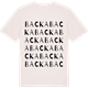 Vintage White t-shirt med Backa ordlek t-shirt