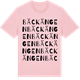 Pink Cotton t-shirt med Bäckängen ordlek t-shirt