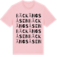 Pink Cotton t-shirt med Bäckängsåsen ordlek t-shirt