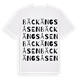White t-shirt med Bäckängsåsen ordlek t-shirt