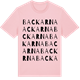 Pink Cotton t-shirt med Backarna ordlek t-shirt