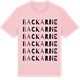 Pink Cotton t-shirt med Backarne ordlek t-shirt