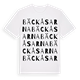 White t-shirt med Bäckåsarna ordlek t-shirt