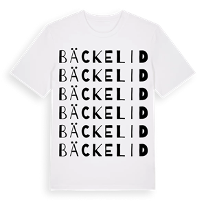 Bäckelid ordlek t-shirt – ekologisk bomull t-shirt från PinShirt