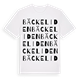 White t-shirt med Bäckeliden ordlek t-shirt