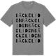 Mid Heather Gray t-shirt med Bäckeliden ordlek t-shirt