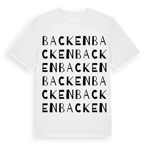 Backen ordlek t-shirt – ekologisk bomull t-shirt från PinShirt