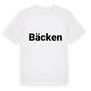 Bäcken fetstil t-shirt – ekologisk bomull t-shirt från PinShirt