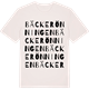 Vintage White t-shirt med Bäckerönningen ordlek t-shirt