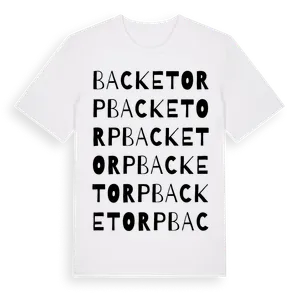 Backetorp ordlek t-shirt – ekologisk bomull t-shirt från Pinshirt