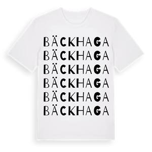 Bäckhaga ordlek t-shirt – ekologisk bomull t-shirt från PinShirt