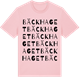Pink Cotton t-shirt med Bäckhaget ordlek t-shirt
