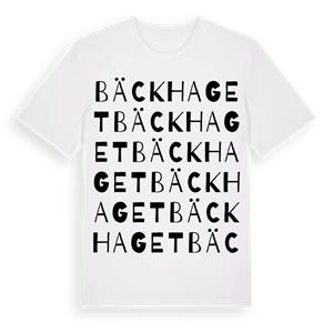 Bäckhaget ordlek t-shirt – ekologisk bomull t-shirt från PinShirt