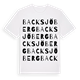 White t-shirt med Backsjöberg ordlek t-shirt