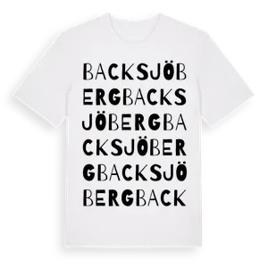 Backsjöberg ordlek t-shirt – ekologisk bomull t-shirt från Pinshirt