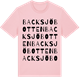 Pink Cotton t-shirt med Backsjöbotten ordlek t-shirt