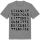 Mid Heather Gray t-shirt med Bäckslätten ordlek t-shirt