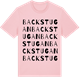 Pink Cotton t-shirt med Backstugan ordlek t-shirt