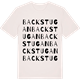 Vintage White t-shirt med Backstugan ordlek t-shirt