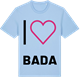Blue Soul t-shirt med Jag älskar Bada t-shirt stort tryck