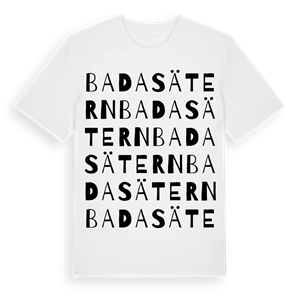 Badasätern ordlek t-shirt – ekologisk bomull t-shirt från PinShirt