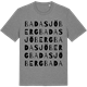 Mid Heather Gray t-shirt med Badasjöberg ordlek t-shirt