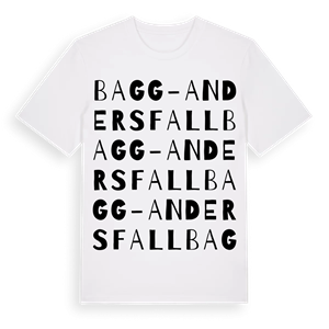 Bagg-Anders fall ordlek t-shirt – ekologisk bomull t-shirt från Pinshirt