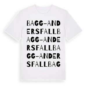 Bagg-Anders fall ordlek t-shirt – ekologisk bomull t-shirt från Pinshirt