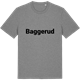 Mid Heather Gray t-shirt med Baggerud fetstil t-shirt