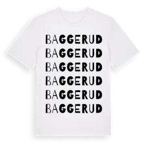 Baggerud ordlek t-shirt – ekologisk bomull t-shirt från Pinshirt
