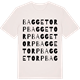 Vintage White t-shirt med Baggetorp ordlek t-shirt